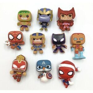 10 Funko Pop Marvel Advent Calendar Figures Glitter Captain Marvel America Witch